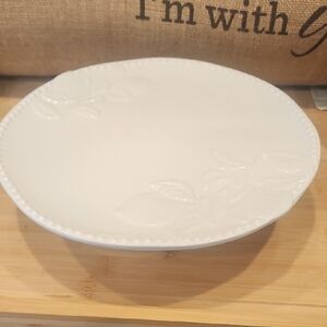 Classic White Floral Serveware Platter